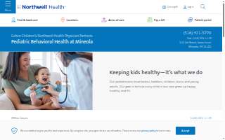 Cohen Children's Northwell Health Physician Partners Pediatric Behavioral Health at Mineola website
