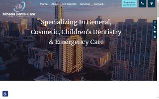 Mineola Dental Care website