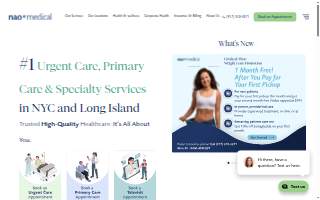 Telemedicine - Nao Medical Virtual Urgent Care website