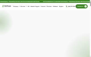 On Track Bookkeeping and Accounting Inc. website