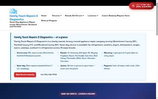Family Touch Repairs & Diagnostics - Westchester website
