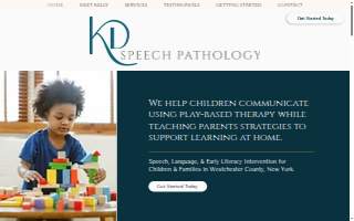 KD Speech Pathology, PC website