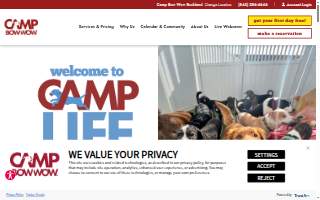 Camp Bow Wow Rockland Pet Boarding Service website