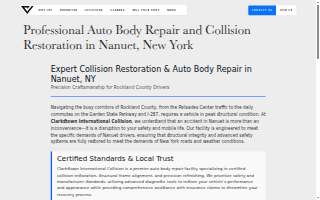Clarkstown International Collision website