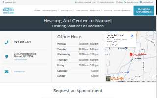Hearing Solutions of Rockland website