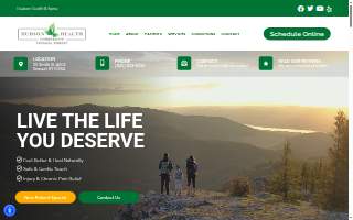 Hudson Health & Spine website