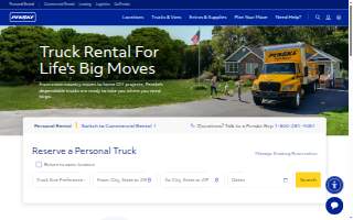 Penske Truck Rental of Nanuet website
