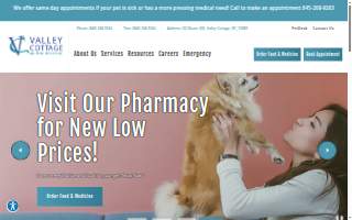 Valley Cottage Animal Hospital website