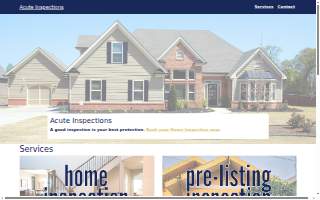 Acute Inspections website