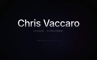 Chris Vaccaro Design website