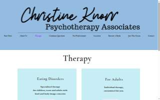 Christine Knorr Psychotherapy Associates website