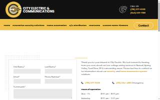 City Electric & Communications website