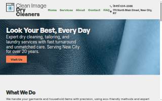 Clean Image Cleaners website