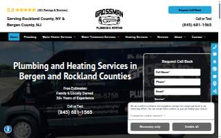 Grossman Plumbing and Heating website