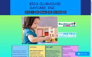 Kids Clubhouse Daycare website