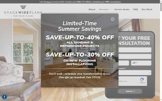 Nyack Wide Plank Flooring of New City website