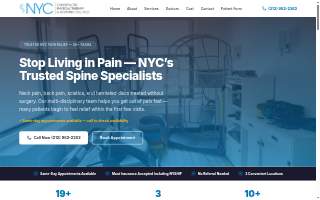 NYCSpineCare New City website