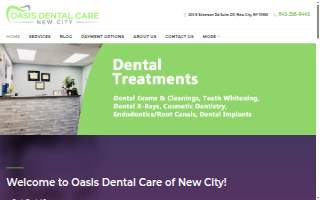 Oasis Dental Care New City website