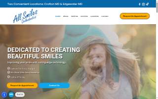 All Smiles Orthodontics/Invisalign Center website