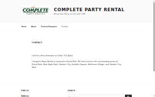 Complete Party Rental of New Hyde Park website