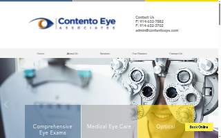 Contento Eye Associates website