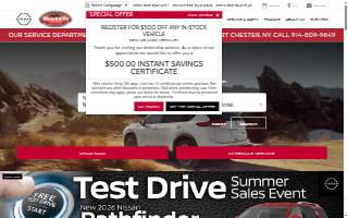 Nissan Of New Rochelle website