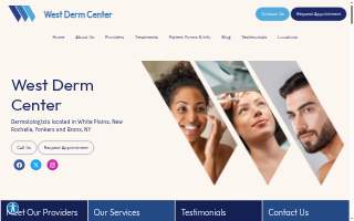 West Derm Center of White Plains website