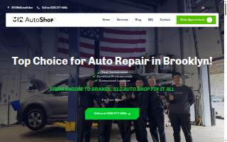 312 Auto Shop website