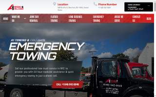 A1 towing & collision Inc website