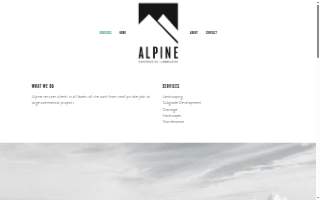Alpine Construction & Landscaping Corp. website
