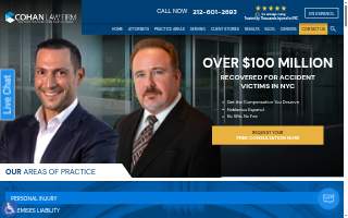 Cohan Law Firm - New York City Injury & Accident Lawyer website