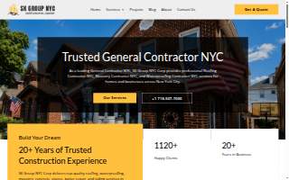 Construction Repair NYC - Masonry & Waterproofing Contractor website