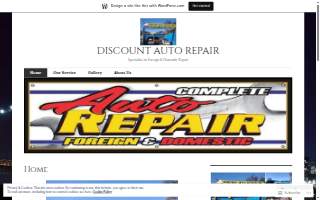 Discount Auto Repair website