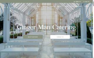 Ginger Man Catering website