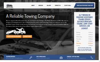 Hook & Go Towing service website