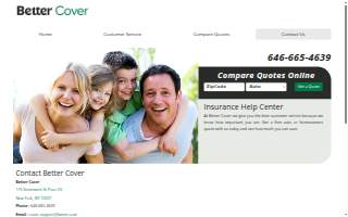 Insurance Quotes | Better Cover website