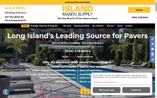 Island Mason Supply website