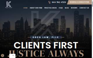 Koch Law, PLLC website
