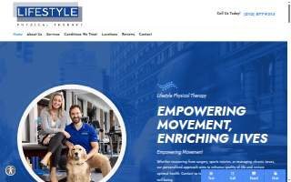 Lifestyle Physical Therapy website