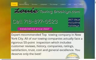 Louie Towing Brooklyn website