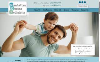 Manhattan Queens Pediatrics of New York website