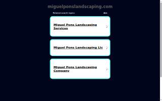 Miguel Pons Landscaping website