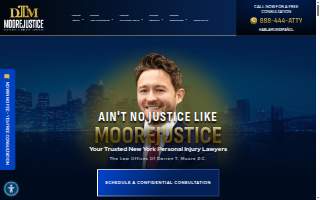 MooreJustice New York City Accident & Injury Lawyers website