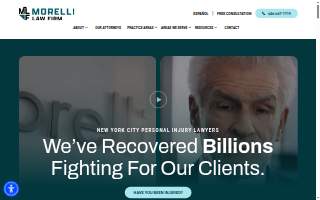 Morelli Law Firm website