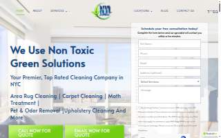 NY Steamers Carpet & Upholstery Cleaning website