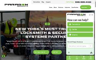 Paragon Security & Locksmith website