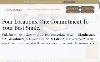 Park Smiles NYC Cosmetic Dentistry website