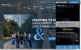 Phillips & Associates | Sexual Harassment, Discrimination, & Employment Lawyers website