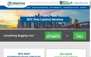 Positive Pest Management website