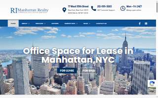 RI Manhattan Realty, Commercial Real Estate Services website